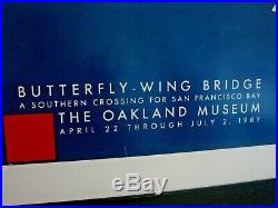 RARE Signed Limited Edition Frank Lloyd Wright Butterfly-Wing Bridge, Framed