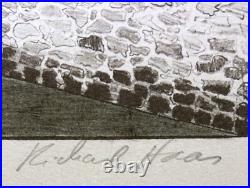 RICHARD HAAS 20 c. American ARCHITECTURAL LITHOGRAPH Old Waterworks Philadelphia