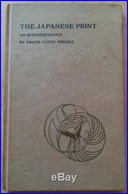 Rare 1912 Frank Lloyd Wright The Japanese Print An Interpretation First Edition