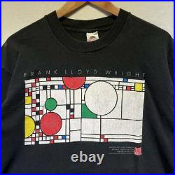 Rare 90S Frank Lloyd Wright Art T-Shirt Made In Usa Vintage Fruit Of The Loom Mc