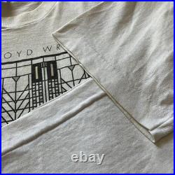 Rare 90S Usa Made Frank Lloyd Wright T-Shirt White Xl