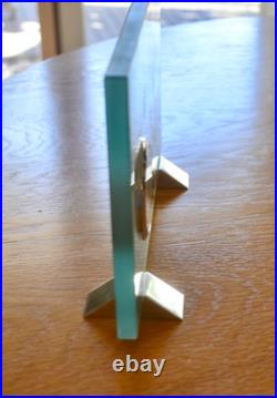 Rare FRANK LLOYD WRIGHT + BULOVA Coonley Playhouse Desk Table Clock Perfect