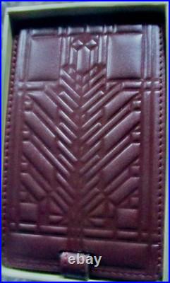 Rare FRANK LLOYD WRIGHT Collectible Artistic Leather Tag 2009 NY MOMA