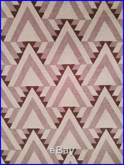 Rare Frank Lloyd Wright Fabric Liberty Triangles 6 Yds Amethyst Schumacher