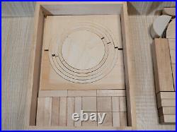 Rare Frank Lloyd Wright Guggenheim Museum Architectural Wood Building Block Set
