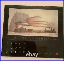 Rare Frank Lloyd Wright Print Portfolio Architectural Renderings Drawings