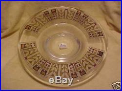 Rare LG TREE OF LIFE / FRANK LLOYD WRIGHT bowl Gold design mint condition EGIZIA