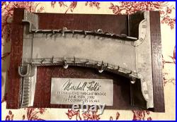 Rare Marshall Field Plaque to commemorate Opening of Frank Lloyd Wright bridge