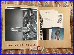 Rare Orig 1956 Opening Day Ceremony Packet Frank Lloyd Wright Price Tower Photo
