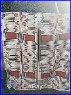 Rare Original The Taliesin Line Frank Lloyd Wright Run A Textile Fabric Sample