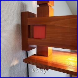 Reproduction Frank Lloyd Wright TALIESIN 2 Wall Sconce Cherry + converter