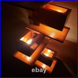 Reproduction Frank Lloyd Wright TALIESIN 3 Wall Sconce Cherry + converter