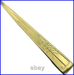 Ricci Frank Lloyd Wright Tree of Life 20 pc. Flatware 18/10 Stainless Steel GOLD