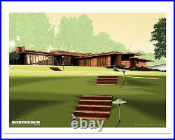 Rosenbaum House Frank Lloyd Wright by Jeff Boyes Ltd Edition x/100 Poster MINT