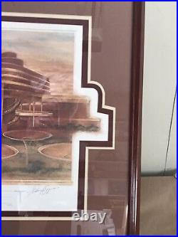 SC Johnson Wax The Great Workroom Frank Lloyd Wright 24X 34 Signed 13/1500