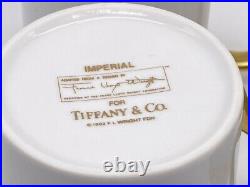 SET of 4 Tiffany & Co. Frank Lloyd Wright Design Imperial Porcelain China Mugs