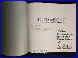 SIGNED Lloyd Wright by Alan Weintraub SIGNED by Eric Lloyd Wright & A. Weintraub