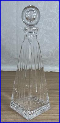 STUNNING Tiffany and Co Frank Lloyd Wright Crystal Decanter Glass Stopper 14