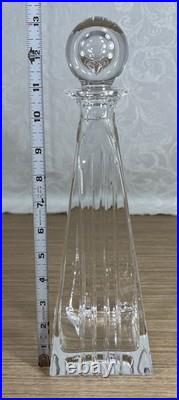 STUNNING Tiffany and Co Frank Lloyd Wright Crystal Decanter Glass Stopper 14