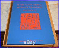 Selected Drawings Portfolio Frank Lloyd Wright, Vol 2 and 3 Together Rare