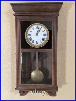 Sessions Antique Oak Case Clock 1900 Apartment Size Frank Lloyd Wright Period