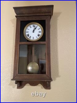 Sessions Antique Oak Case Clock 1900 Apartment Size Frank Lloyd Wright Period