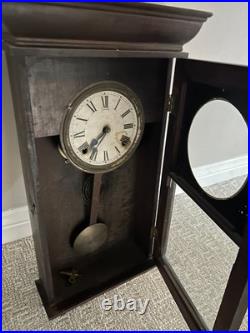 Sessions Antique Oak Case Clock 1900 Apartment Size Frank Lloyd Wright Period