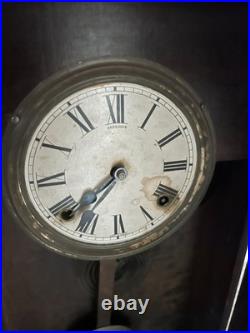 Sessions Antique Oak Case Clock 1900 Apartment Size Frank Lloyd Wright Period