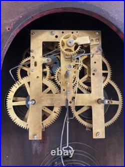 Sessions Antique Oak Case Clock 1900 Apartment Size Frank Lloyd Wright Period