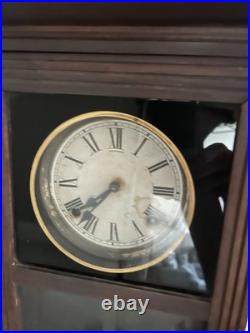 Sessions Antique Oak Case Clock 1900 Apartment Size Frank Lloyd Wright Period