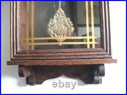 Sessions Antique Oak Case Clock 1900 Apartment Size Frank Lloyd Wright Period