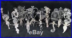 Set 10 Christopher Royal Miniature Metal Art Chairs Picasso Frank LLoyd Wright