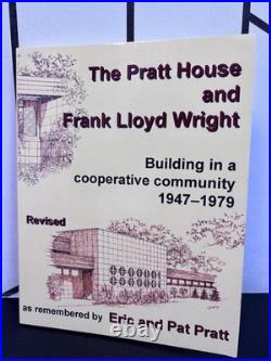 Signed Frank Lloyd Wright Pratt House Galesburg MI Eric & Pat Pratt 1st Edition