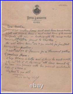 Signed Letter From Frank Lloyd Wright To Hulda Drake Early 1940's