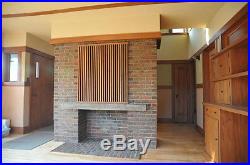 Small single story, 2 bedroom home design by Frank Lloyd Wright, Prairie School