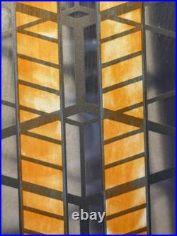 Stained Glass Panel Inspired By Frank Lloyd Wright 6x 17