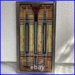 Stained Glass Panel/ Inspired By Frank Lloyd Wright 7 X 13