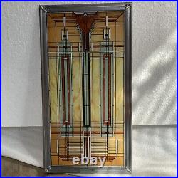 Stained Glass Panel/ Inspired By Frank Lloyd Wright 7 X 13