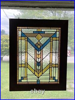 Stained Glass Prairie Style window Frank Lloyd Wright Southwestern