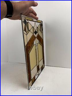 Stained Glass Window Deco Texture Frank Lloyd Wright Style Panel