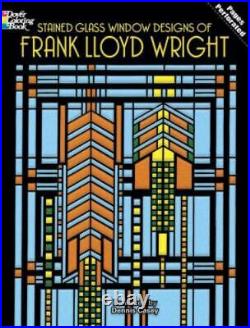 Stained Glass Window Designs of Frank Lloyd Wright Coloring Book Dover Design C