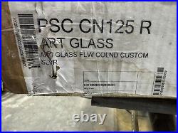 Stained glass Clear Beveled window panel FRANK LLOYD WRIGHT. 24x16. New Stained glass Clear Beveled window panel FRANK LLOYD WRIGHT. 24x16. New