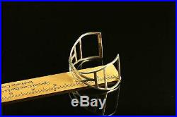 Sterling Silver Frank Lloyd Wright's Robie House Inspired Cuff Bangle