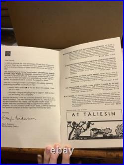 Studies and Executed Buildings Frank Lloyd Wright 1975 English German Ed HD/DJ