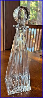 Stunning Tiffany and Co. Frank Lloyd Wright Crystal Decanter