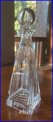 Stunning Tiffany and Co. Frank Lloyd Wright Crystal Decanter