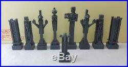 Summit Frank Lloyd Wright Midway Gardens Chess Set 3-5 Tall Each Collectible