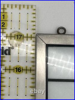 Suncatcher Glass Panel Abstract FLW Inspired Reverse Flush Applied Design Signed