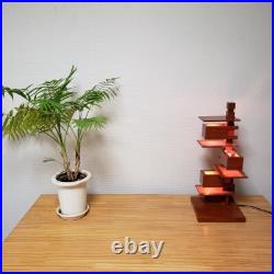 TALIESIN 4 Frank Lloyd Wright Table Lighting Cherry Brown Reproduct