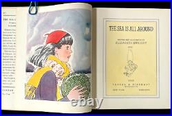 THE SEA IS ALL AROUND rare 1st ed. HC/DJ book, Elizabeth Wright Enright, VG